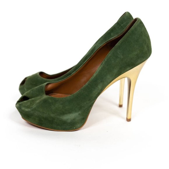 Ladies Zara Gold Stiletto Heels - Picture 4 of 6